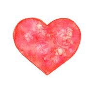 Watercolor heart N37