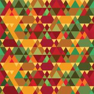 Triangles Vintage Seamless Pattern