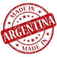 Made In Argentina Red stamp