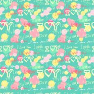 words "i love you" on blue background N2