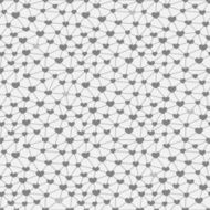 Seamless pattern with hearts linked together N5