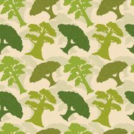 Seamless pattern with trees in color N2