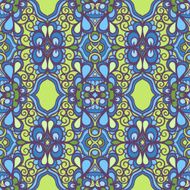 vintage green and blue pattern