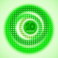 Vector creative circle green background Eps10