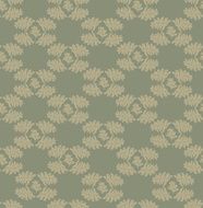 Abstract floral seamless wallpaper with leaves decor N7