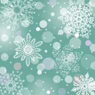 Christmas snowflakes vector background