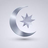 Vector full metal icon on blue background Eps10 N73