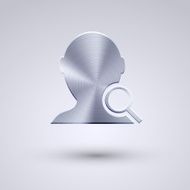 Vector full metal icon on blue background Eps10 N74