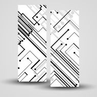 Vector banner set for your design N236