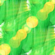 sun glare watercolor green paint abstract blot art