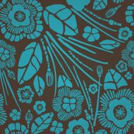 Seamless doodle floral ornate pattern