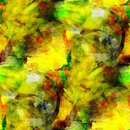 abstract avant-garde yellow green seamless wallpaper watercolor N2