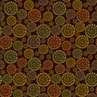 Abstract seamless doodle texture with rounds