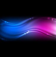 Colourful neon waves