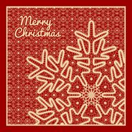 Beautiful vector Christmas card N10