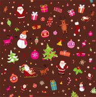 Christmas seamless pattern N219