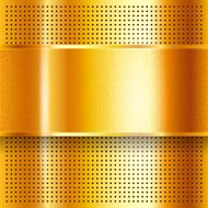 Metallic perforated golden sheet