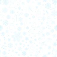 Seamless pattern with snowflakes and Christmas symbols N9