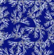 Blue background in Christmas style made with fractal design N2