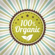 organic vector eco label