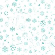 Seamless pattern from christmas symbols N2