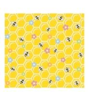 Bee on honeycomb Seamless pattern