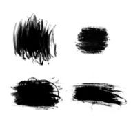Abstract paint brush strokes