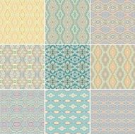 set of seamless abstract patterns N5
