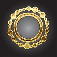 vector golden frame N10
