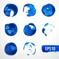 Watercolor Vector Blots Set 2