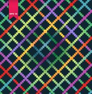 Decorative checkered multicolor pattern
