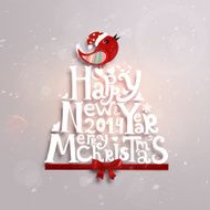 Christmas Typographic Card N4