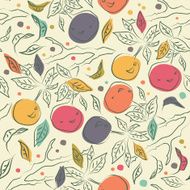 Floral light pattern with orange branches N2