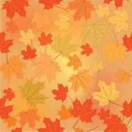 Fall leaves seamless floral background