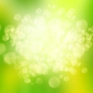 abstract glowing circles on a green background