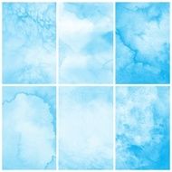 Set of Colorful watercolor painting background N24