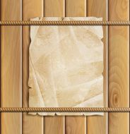 rope paper and wood background