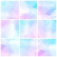 Set of Colorful water color painting background N429