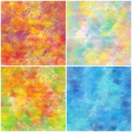 Set of Colorful water color painting background N431