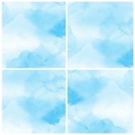 Set of Colorful water color painting background N434