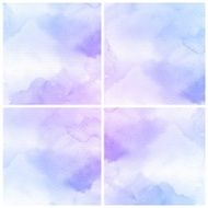 Set of Colorful water color painting background N435