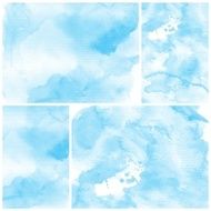 Set of Colorful water color painting background N436