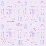 Seasonal seamless pattern N3