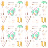 Seasonal seamless pattern N4