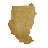 Sudan grunge treasure map