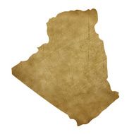 Algeria grunge treasure map