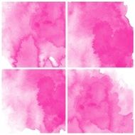 Set of Colorful water color painting background N446