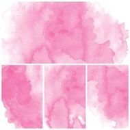 Set of Colorful water color painting background N448