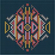 cross-stitch ethnic ornament N3