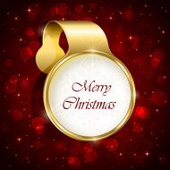 Christmas card with banner